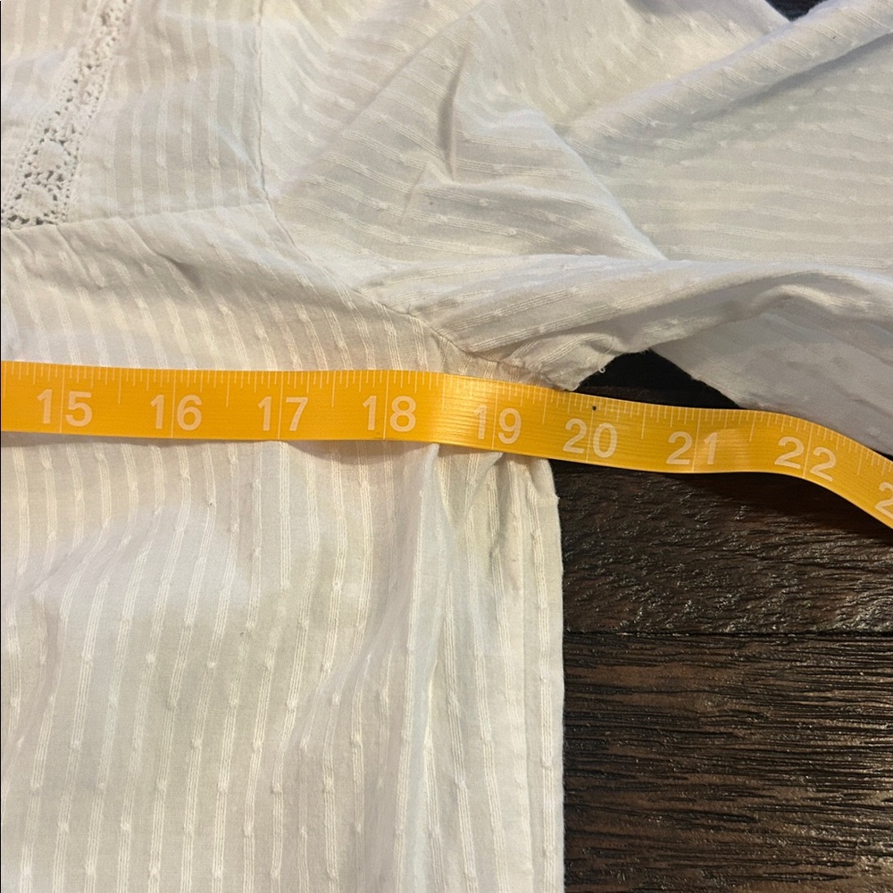 J. Crew White Cotton Peasant Top - Picture 7 of 9